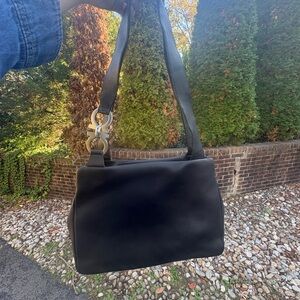 Salvatore Ferragamo Black Leather Bag